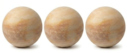 Teramico Massive Terracotta Gartenkugeln (3 x 20cm) | Massive, handgefertigte und absolut frostfeste Terracotta Deko-Kugeln, ideal für Deinen Garten und Deine Terrasse.