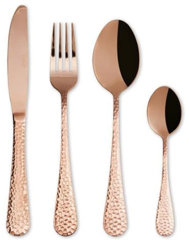 Set 24 posate Goccia colore rame