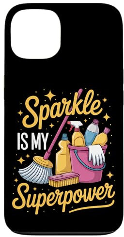 Limpieza Limpieza Limpieza divertida Carcasa para iPhone 13