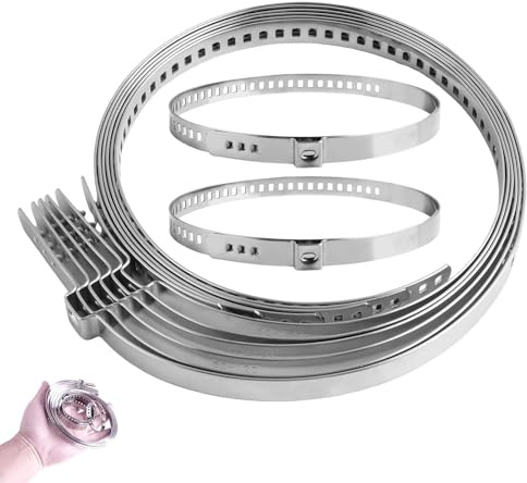 CV-Achsmanschetten-Schellen 16-tlg. Set - 304 Edelstahl Schlauchschellen, Universelles Reparaturset für Antriebswellen (8x 20-50mm + 8x 50-120mm)