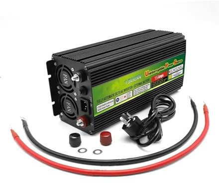 Convertisseur Onduleur Charge Onde Sinusoïdale UPS 12V 24V 220v 110v Transformateur Tension Convertisseur USB 1500W Adaptateur Maison Onduleur(24VDC)