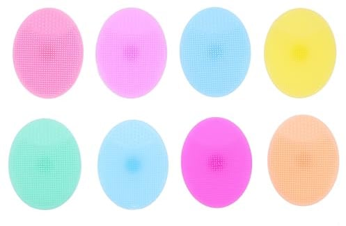 TOKIDNY Silikon Shampoobürsten mit Superweichen Borsten 8 Stück für Babys und Kinder zur Sanften Reinigung und Massage Zufällige Farbe Beim Baden und Duschen