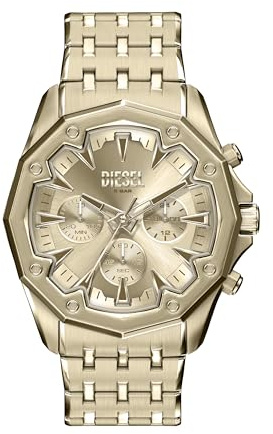 Diesel Stinger Herren 46MM Goldfarbene Edelstahl Uhr, DZ4707