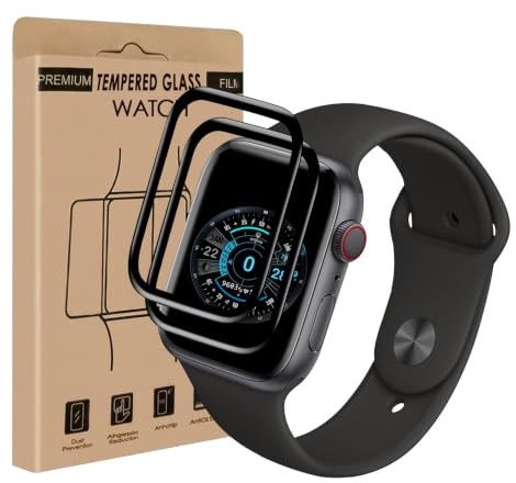 Carantee 2 Stück für Panzerglas für Apple Watch 7/8/9 41mm Schutzfolie | Ultra-Transparent Anti-Öl No-Bubble für iWatch 41mm Schutzglas