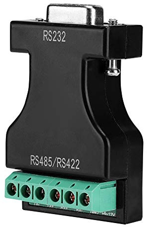 HUSHUI Adaptador RS-232 RS-485 Convertidor Compacto para Máquinas de Asistencia y Sistemas de Control 55x35x15mm