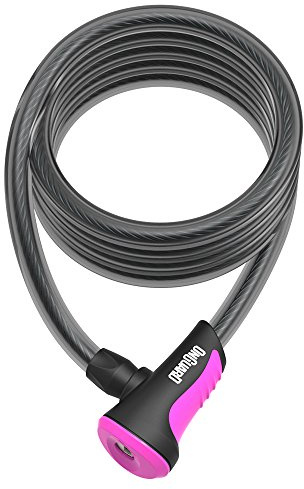 ONGUARD Neon Series 8156 Coil Cable Lock, 180cmx12mm, Blue