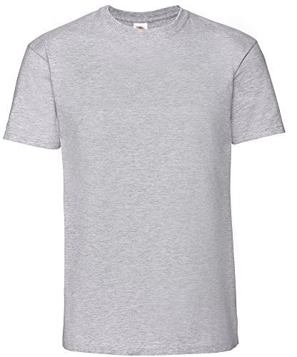 Fruit of the Loom Mens Ringspun Premium Tshirt (5XL UK) (Heather Grey)