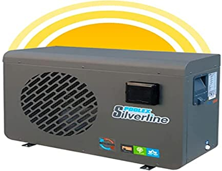 POOLEX - PC-SLP120 Silverline 120 - Pompe à Chaleur Piscine Silencieuse et Économique - Tous Types de Piscines - Compresseur Hautes Performances - 12kW - Volume du Bassin de 45 à 65m3
