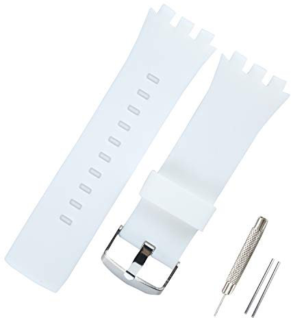 KHZBS Ersatz-Uhrenarmband aus Silikon für Touch Collection, 24 mm