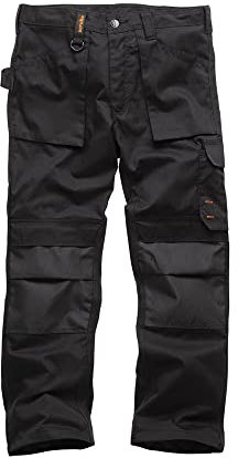 Scruffs Men's Worker Workwear Trousers, Black (Black 001), 36 Long UK