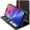 ebestStar - Cover per Asus Zenfone Max Pro M2 ZB631KL, Custodia Libro Protezione Portafoglio, Pelle PU Porta Carte, Nero/Rosso