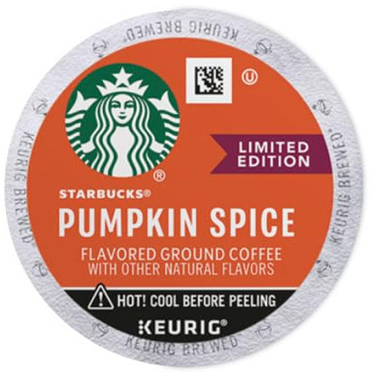 Starbucks Pumpkin Spice Flavored Ground Coffee (22 K-Cup Pods)