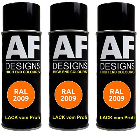 Alex Flittner Designs 3 Spraydosen RAL2009 VERKEHRSORANGE, glänzend | 3 Spraydosen RAL2009 VERKEHRSORANGE, glänzend – Ausführung und Lieferumfang gemäß gewählter Angebotsvariante