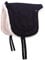 QHP Bareback Pad mit Kunstfell und Haltegriff (Shetty, Schwarz)