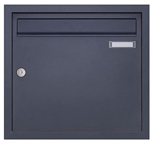 Edelstahl Unterputzbriefkasten Basic Plus 382XU UP - RAL 7016 anthrazitgrau
