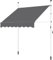 Yaheetech Toldo Manual Retractil para Balcón con Manivela 210-300cm Altura Ajustable Sin Taladrar Resistente a los Rayos UV 250 x 180 cm/Beige