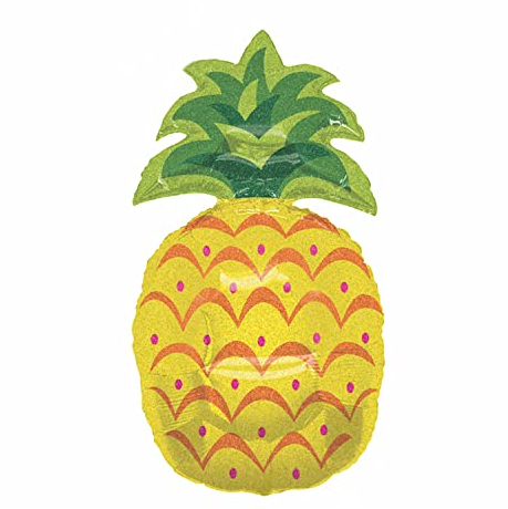 Party Factory Folienballon Ananas 43x76cm, Heliumballon, Luftballon für Geburtstag, Party, Mottoparty