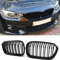 YIUBCZOQI F20 F21 Kühlergrill Passend für BMW 1er F20 F21 LCI 120i 118i 125i Nieren Schwarz 1er Kühlergrill Doppelsteg F20 F21 kühlergrill schwarz 2015 2016 2017 2018 2019