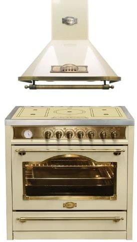 Kaiser Cuisinière à induction HC 93655 IElfEm+A 9315 ElfEm, Cuisinière électrique 90 cm+hotte aspirante 90 cm