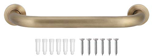 Leftwei Dusch-Haltegriff, 30 cm, Antiker Messing-Badezimmergriff, Behindertenhilfe, Zubehör, Handlaufstütze mit Verdeckten Schrauben für Schlafzimmer, Küche, Badewanne, Wohnzimmer