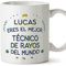 MUGFFINS Tazas Personalizadas para TÉCNICO DE RAYOS hombre - En Español - Mejor del Mundo - 11 oz / 330 ml - Regalo Personalizable original y divertido