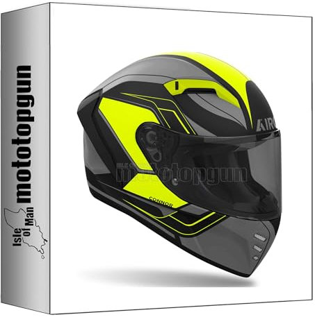 Airoh Integralhelm cnd31 Connor Dunk Gelb matt Gr. L mototopgun
