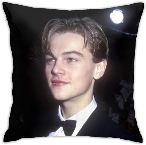 Ireser Quadratischer Kissenbezug, Leonardo Dicaprio Sternmuster, 45,7 x 45,7 cm, Modern, Muster 04, Atmungsaktiv, Polyester, Maschinenwäsche, 1 Stück, Wohn/Schlafzimmer, Dekor, Geschenk