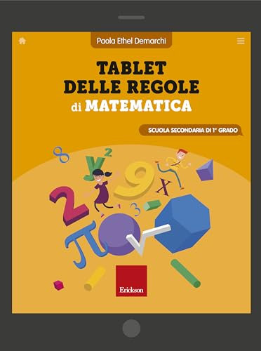 Tablet delle regole di matematica