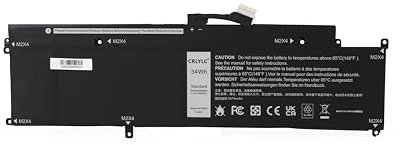CRLYLC 34Wh XCNR3 Laptop Battery for Dell Latitude 13 7370 13 E7370 Ultrabook Series XCNR3 0XCNR3 WY7CG MH25J CV4PN N3KPP XCNR3 P63NY 2 Cell 7.6V Battery