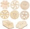 KOMBIUDA 8 Stück Kreisel Spielzeug Partygeschenke Mini Kreisel Spielzeug Kreisel Spielzeug Kleine Kreisel Spielzeuge Holz Kreisel Holz Kreisel Lustige Kreisel Spielzeuge