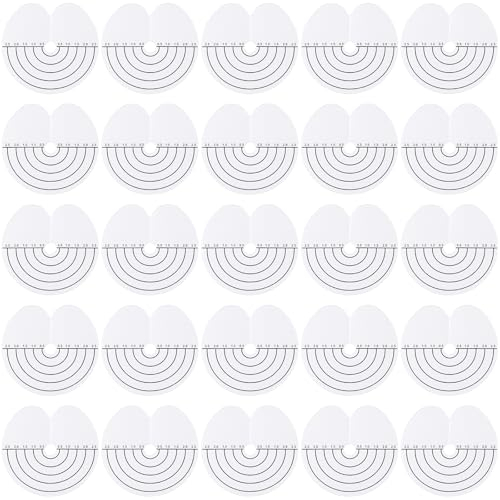 Molain Haarverlängerung Schablone - 25 Stück, Schutz Schablone Abteilen Haar Bondings Extension(Skala)