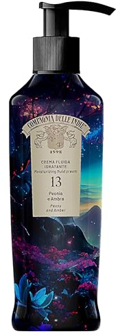Compagnia delle Indie Körpercreme 13 | 250 ml | Pfingstrose & Ambra | Feuchtigkeitsspendend | Vegan & tierversuchsfrei (Feuchtigkeitscreme Pfingstrose & Ambra)