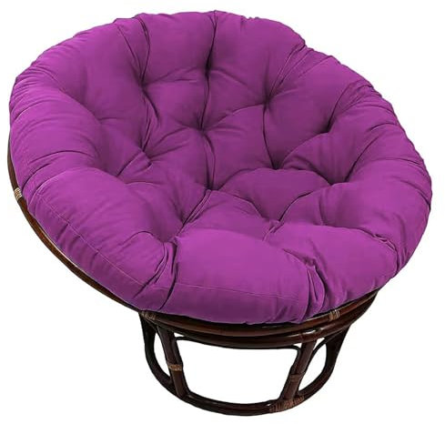 LIYGAOF Egg Hammock Swing Chair Pads, Back Cushion, Thick Hanging Swing Seat Cushion, Hanging Basket Chair Cushion, Pad For Outdoor Indoor, Swing Egg Chair Replacement Cushion(Purple,60 * 60cm)