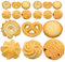 JOINPAYA 18 Stück Gefälschte Kekse Künstliche Kekse Simulation Realistischer Dessert-Cracker Bäckerei-Display-Modell Spiellebensmittel Für Küche Dekoration -Requisiten