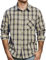 JOGAL Chemise à carreaux pour homme - Manches longues - Coupe droite - En coton - Avec poche, beige, 3XL
