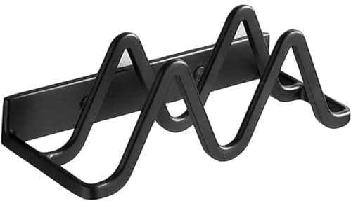 Aluminium Topfdeckel Aufbewahrung, Wandhalterung für Schneidebretter, Schneidebretthalter Haken, Für Topfregale Schrankregale Hacken Lagerregal Hackbrett Weltraum Aluminium (Schwarz)