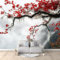 Érables Rouges Paysage De Montagne Papier Peint Panoramique Gris Rouge Papier Peint Mural Enfants Enfants Salon Chambre Papier Peint Peintures Murales Décor À La Maison 200x140 cm