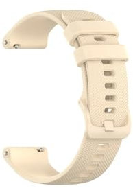 GerRit 22 mm Silikon-Farbarmband, kompatibel mit Vibe 7/Pro/Lite/Stratos 2/Btalk 3/2 Lite/Beyond 2 Armband GTR 3 Pro/Ares 3 Pro Armband(G-beige,22mm)