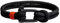 Maritimes Herren Armband aus Segeltau, Paracord Armband Schwarz mit rotem Akzent, Stabiler Edelstahl Verschluss 20,5 cm Länge