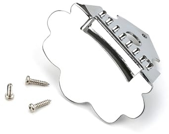 Rersduyt Mandolin Tailpiece Metal Tailpiece for 8 String Mandolin Silver Guitar Transducer Sound Pickup Instrument