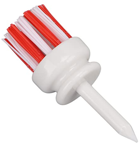 WGFOIP Langlebige -Tees, Kunststoff, Lange Ballbasis, Reibungsarmes Bürsten-Stütz-Tee, Verbessert die Leistung, Geeignet für den Langzeitgebrauch. Material: Kunststoff + Nylon (54mm-weiß rot)