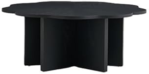 BASXDRFXZ Beistelltische 90x33cm Schwimmende Blume Tee Tisch Retro Wohnzimmer Schwarz Holz Hause Lagerung Einfache Kreative Balkon