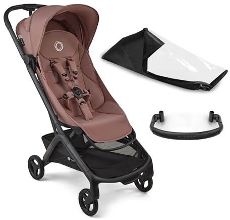 Bugaboo Butterfly 2 Reisebuggy Set – leichter, faltbarer Kinderwagen mit Sicherheitsbügel & Regenabdeckung – Handgepäckgröße, mit Liegefunktion – ab 6 Monaten bis 4 Jahre – Dusty Pink