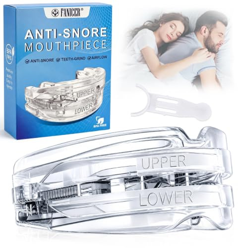 Anti Snoring Devices, Anti-Snoring Mouth Guard Adjustable, Snore Stopper | Reusable Anti Snore Mouth Guard, Snoring Aids for Men and Women, Mandibular Advancement Device, Sleep Mouth Guard