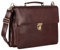 Leonhard Heyden Cambridge Briefcase 2 Compartments Redbrown