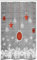 ABAKUHAUS Natale Tenda da Doccia Stalla Stelle Baubles Neve, Set per il Bagno in Tessuto con Ganci, 120 cm x 180 cm, Bianco Grigio Rosso