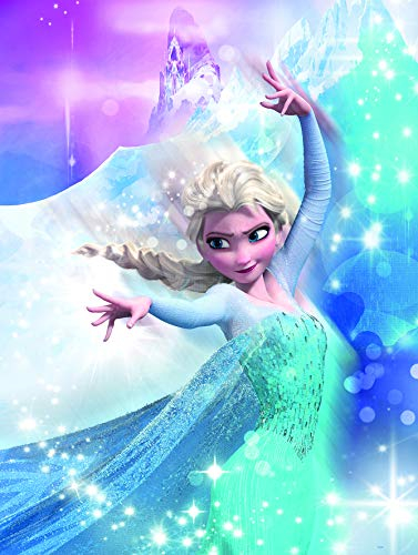 Komar Disney Wandbild Frozen 2 ELSA Action | Kinderzimmer, Babyzimmer, Dekoration, Kunstdruck | ohne Rahmen | WB075-30x40 | Größe: 30 x 40 cm (Breite x Höhe), Bunt