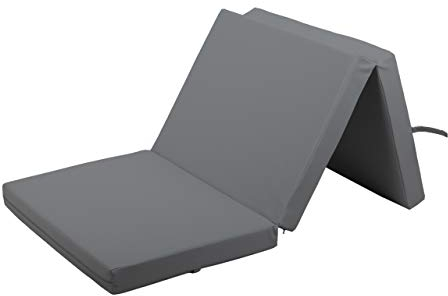 Gutekissen® Weichbodenmatte Gymnastikmatte Turnmatte Fitnessmatte Faltmatratze 3 EKO MAT (195x85x5, Dunkelgrau)