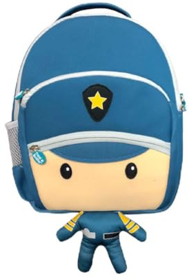 Travel Buddies TB121B Kindergartentasche für Kinder von 3 bis 8 Jahren, mit GPS, leicht, robust, Polizei - 450 g