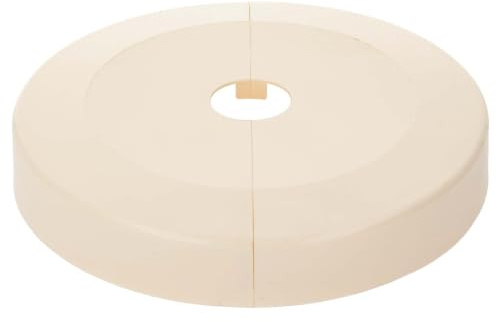 tecuro Scharnierrosette Ø 22 mm x Ø 130 mm x 23 mm - Kunststoff ABS weiß